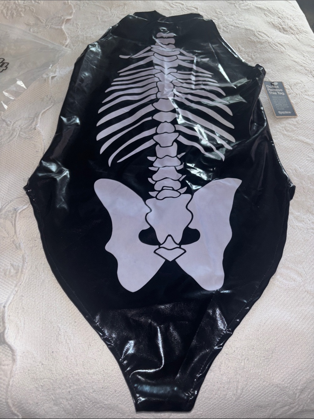 Tipsy Elves Black Skeleton Costume Bodysuit